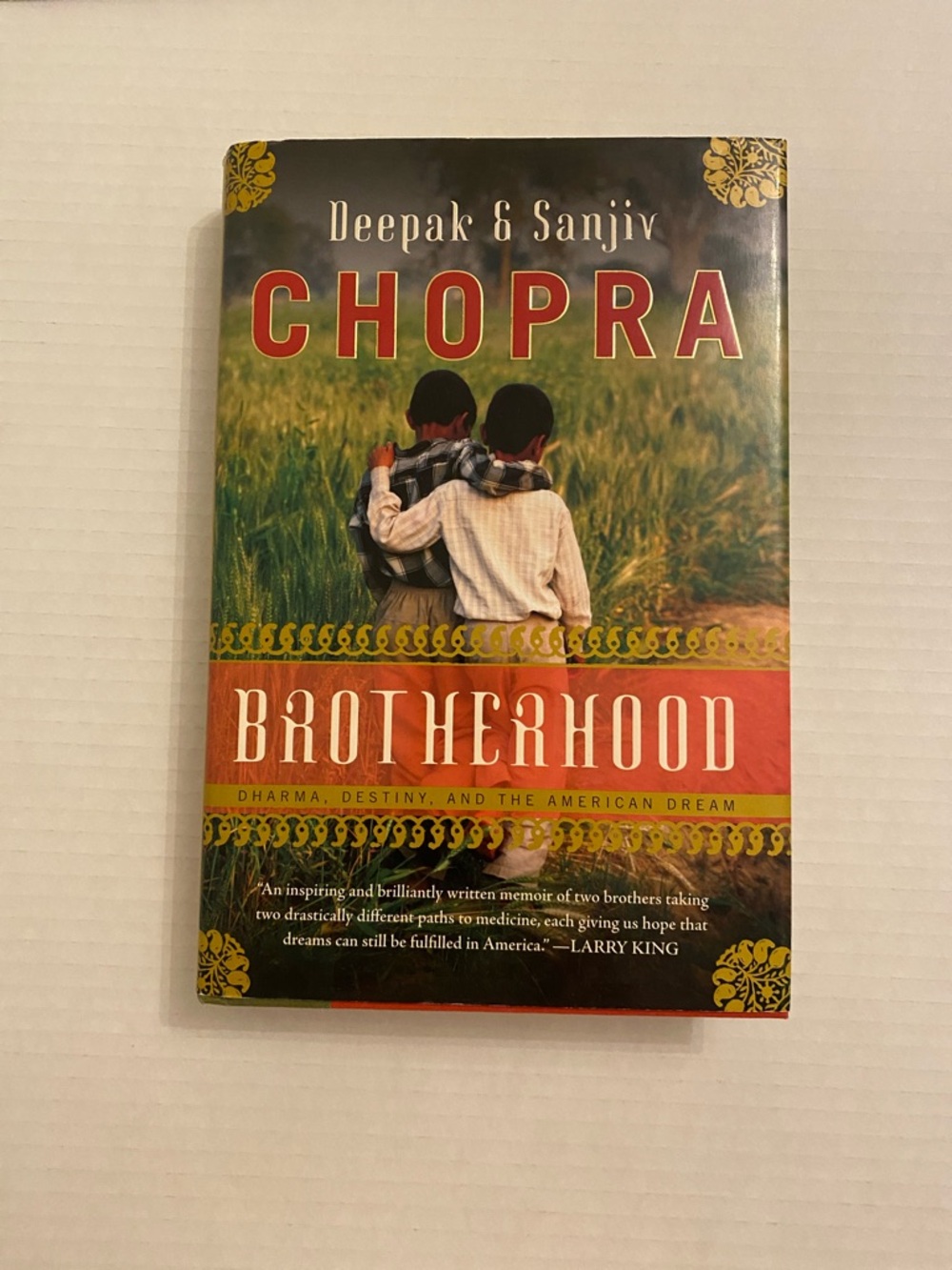 Chopra Brotherhood Hardcover- Red & Green Cover like new